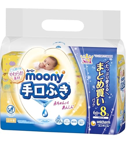 Amazon.co.jp: SDKWDH 【おしりふき】 ナチュラルムーニー 詰替 600枚